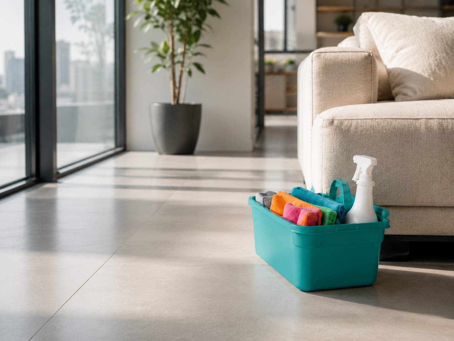 Reinigungsausrüstung von Cleanmaster 1974 in einem gepflegten Wohnraum